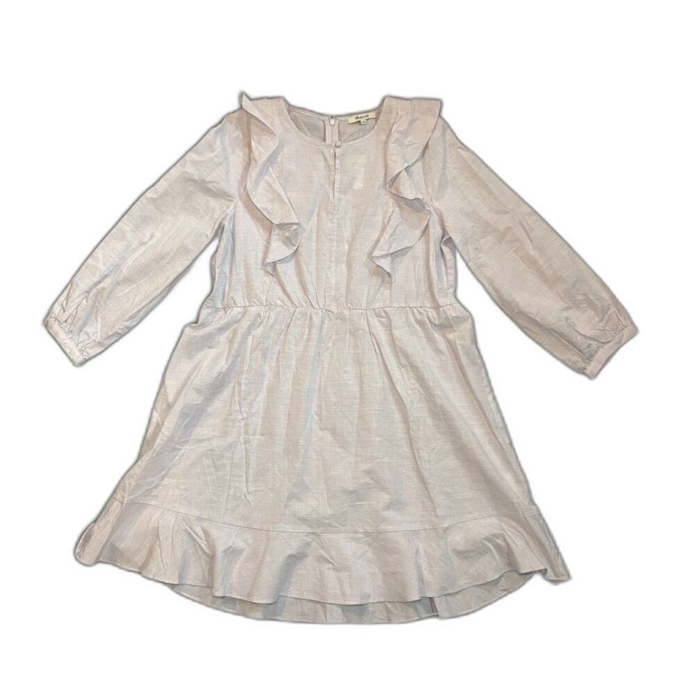 Madewell NWT White Long Sleeve Mini Dress Size 10